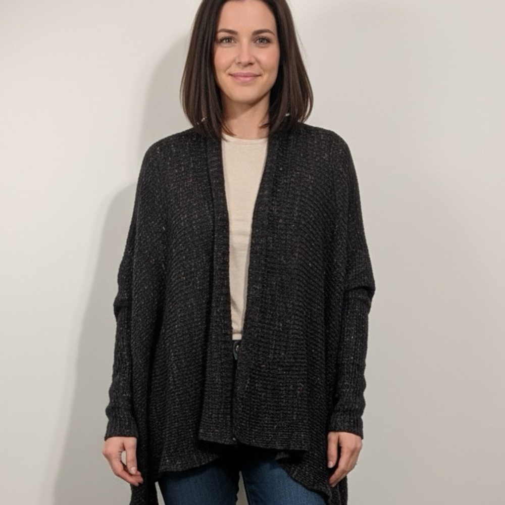 American Eagle Outfitters Women's Waffle Knit Open-Front Sweater. Multicolor. M